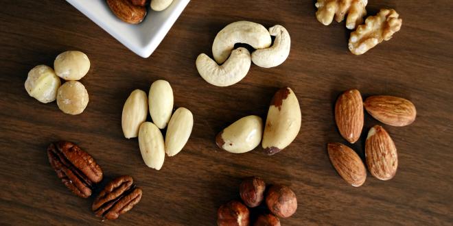Walnuts, macadamias, and almonds